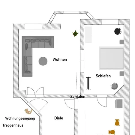 Gruenderzeit Domizil Altbau Neu Lejlighed *